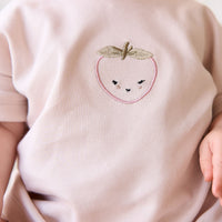 Pima Cotton Mimi Top - Rosewater Strawberry Childrens Top from Jamie Kay Australia