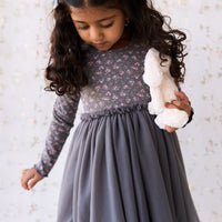 Anna Tulle Dress - Rosalie Floral Lava Childrens Dress from Jamie Kay Australia