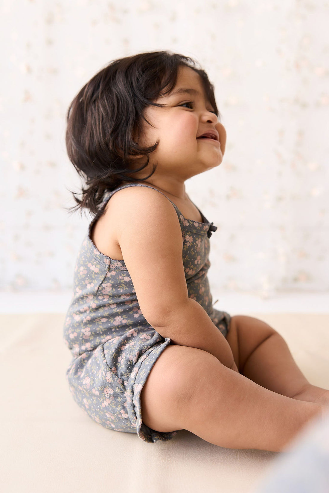 Organic Cotton Frill Bloomer - Rosalie Floral Lava Childrens Bloomer from Jamie Kay Australia