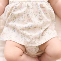 Organic Cotton Elianna Playsuit - Moons Garden Lavender Childrens Playsuit from Jamie Kay Australia