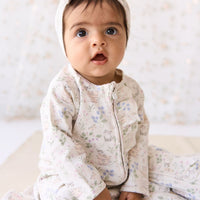 Organic Cotton Melanie Onepiece - Moons Garden Lavender Childrens Onepiece from Jamie Kay Australia