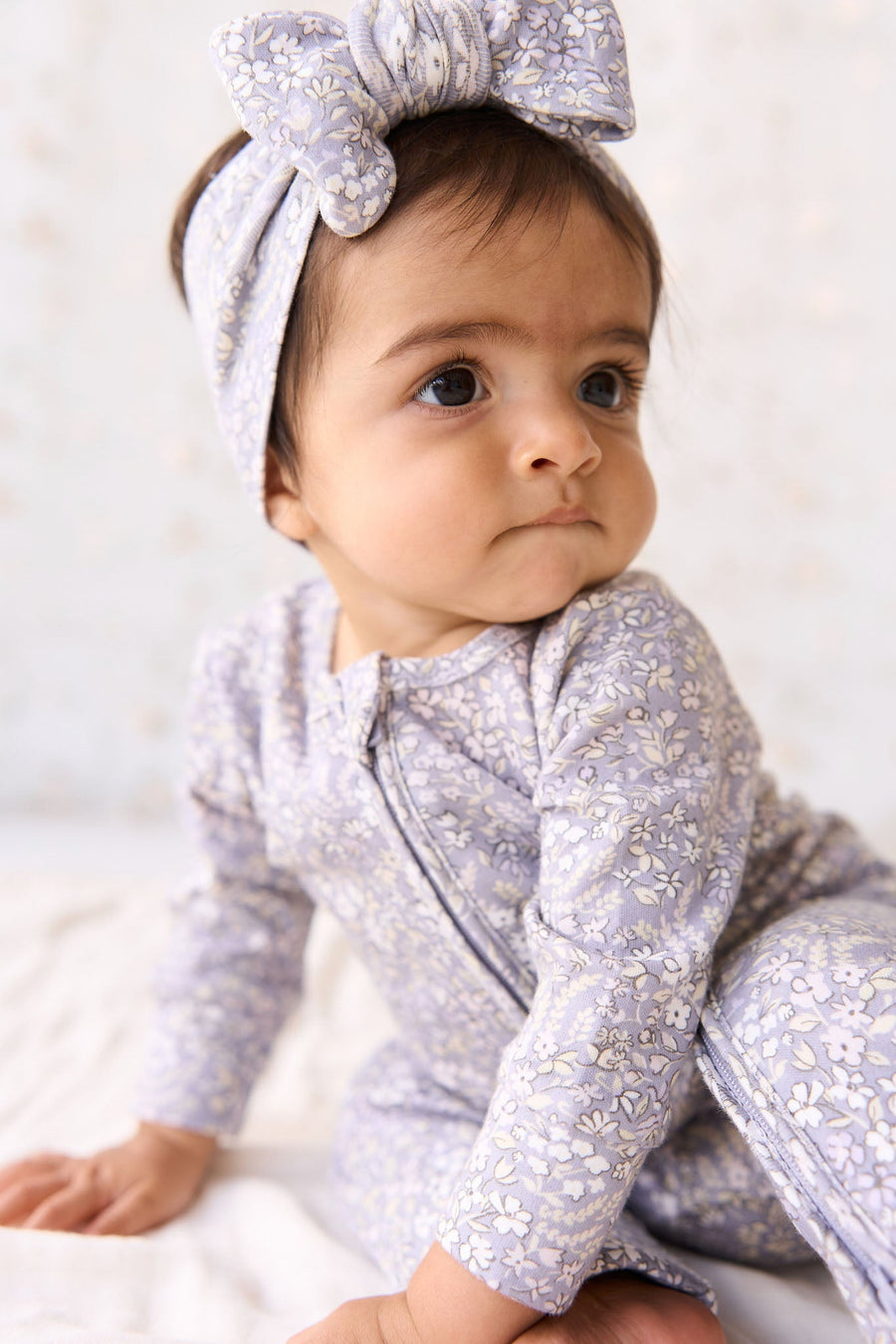 Organic Cotton Frankie Onepiece - April Lilac Childrens Onepiece from Jamie Kay Australia