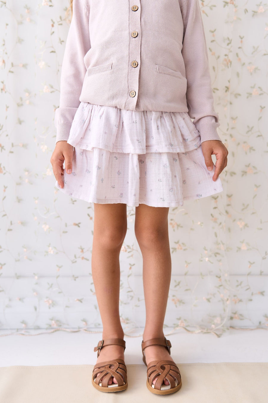 Organic Cotton Muslin Samantha Skirt - Meredith Violet Childrens Skirt from Jamie Kay Australia