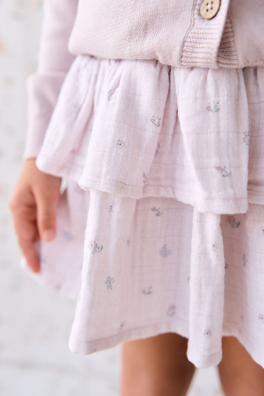 Organic Cotton Muslin Samantha Skirt - Meredith Violet Childrens Skirt from Jamie Kay Australia