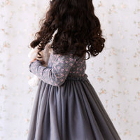 Anna Tulle Dress - Rosalie Floral Lava Childrens Dress from Jamie Kay Australia