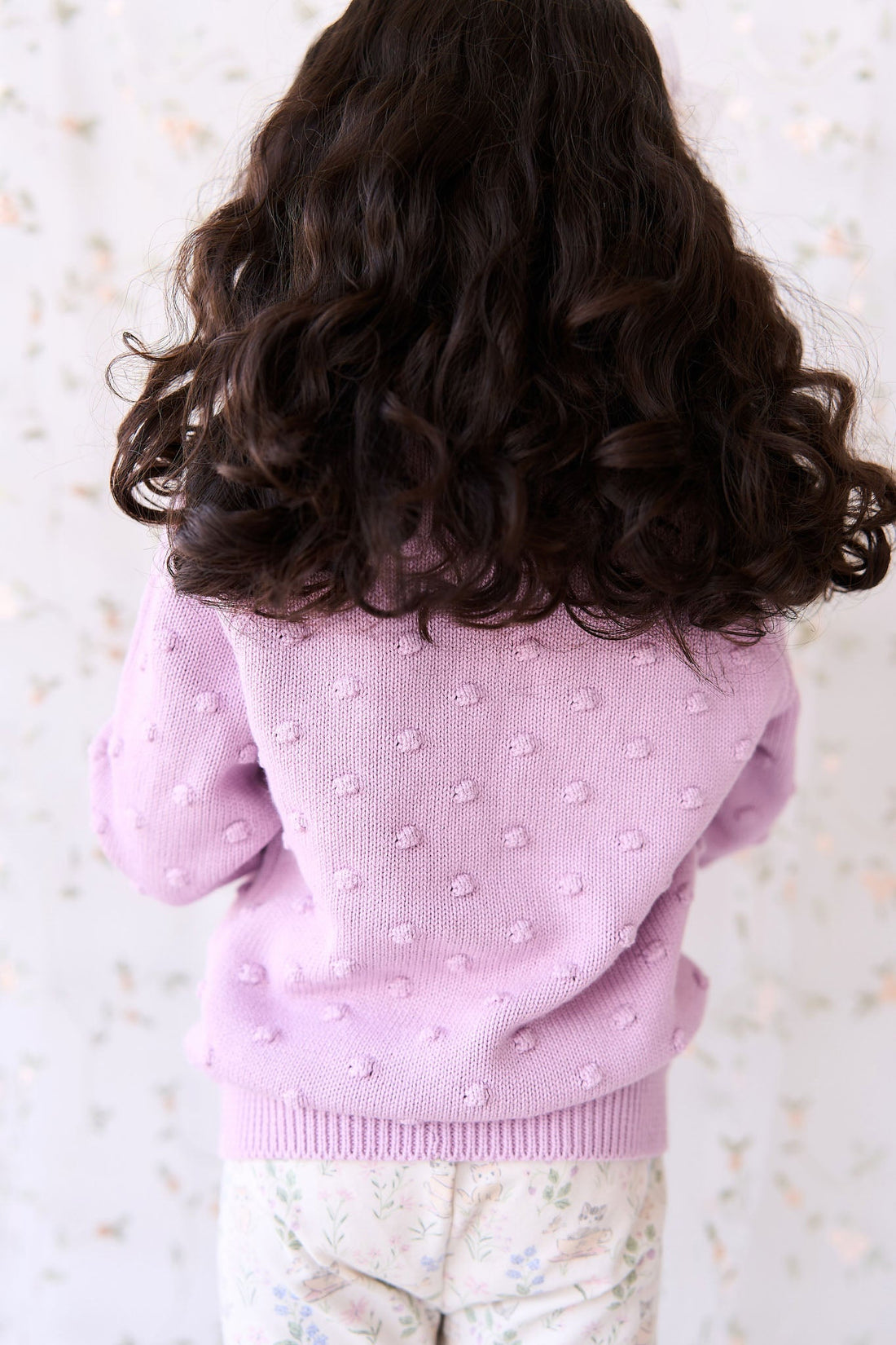 Dotty Knit Jumper - Lilac Blush Childrens Jumper from Jamie Kay Australia