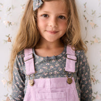 Organic Cotton Long Sleeve Top - Rosalie Floral Lava Childrens Top from Jamie Kay Australia