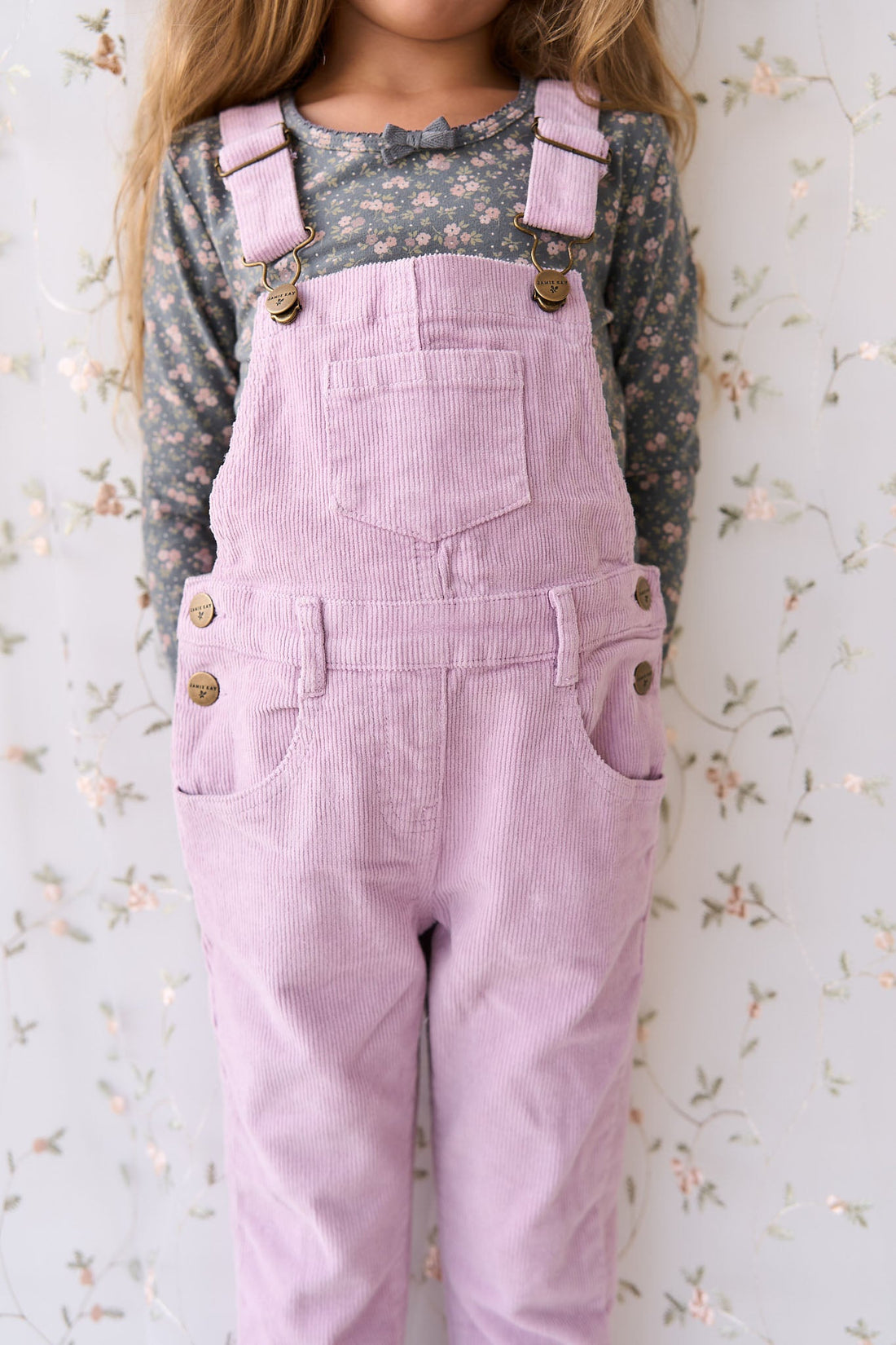 Jordie Cord Overall - Lilac Blush Childrens Overall from Jamie Kay Australia