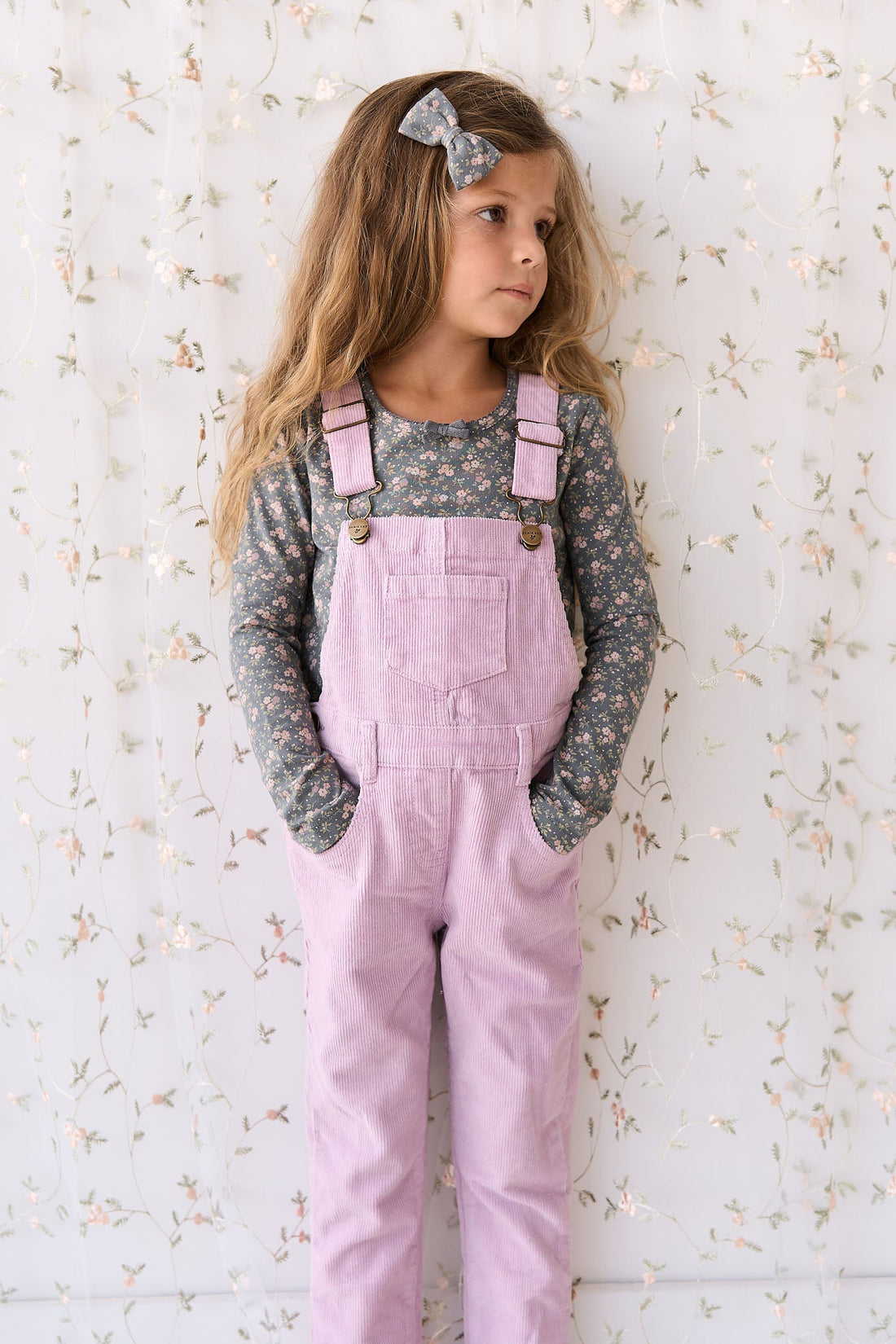 Jordie Cord Overall - Lilac Blush Childrens Overall from Jamie Kay Australia