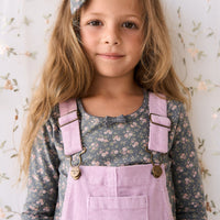 Organic Cotton Long Sleeve Top - Rosalie Floral Lava Childrens Top from Jamie Kay Australia