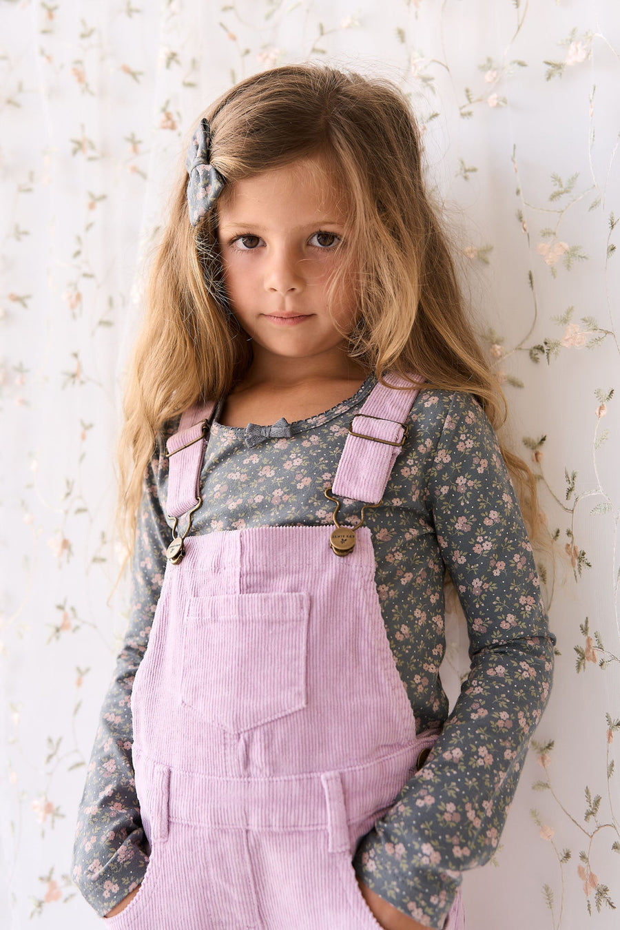 Jordie Cord Overall - Lilac Blush Childrens Overall from Jamie Kay Australia