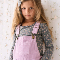 Organic Cotton Long Sleeve Top - Rosalie Floral Lava Childrens Top from Jamie Kay Australia