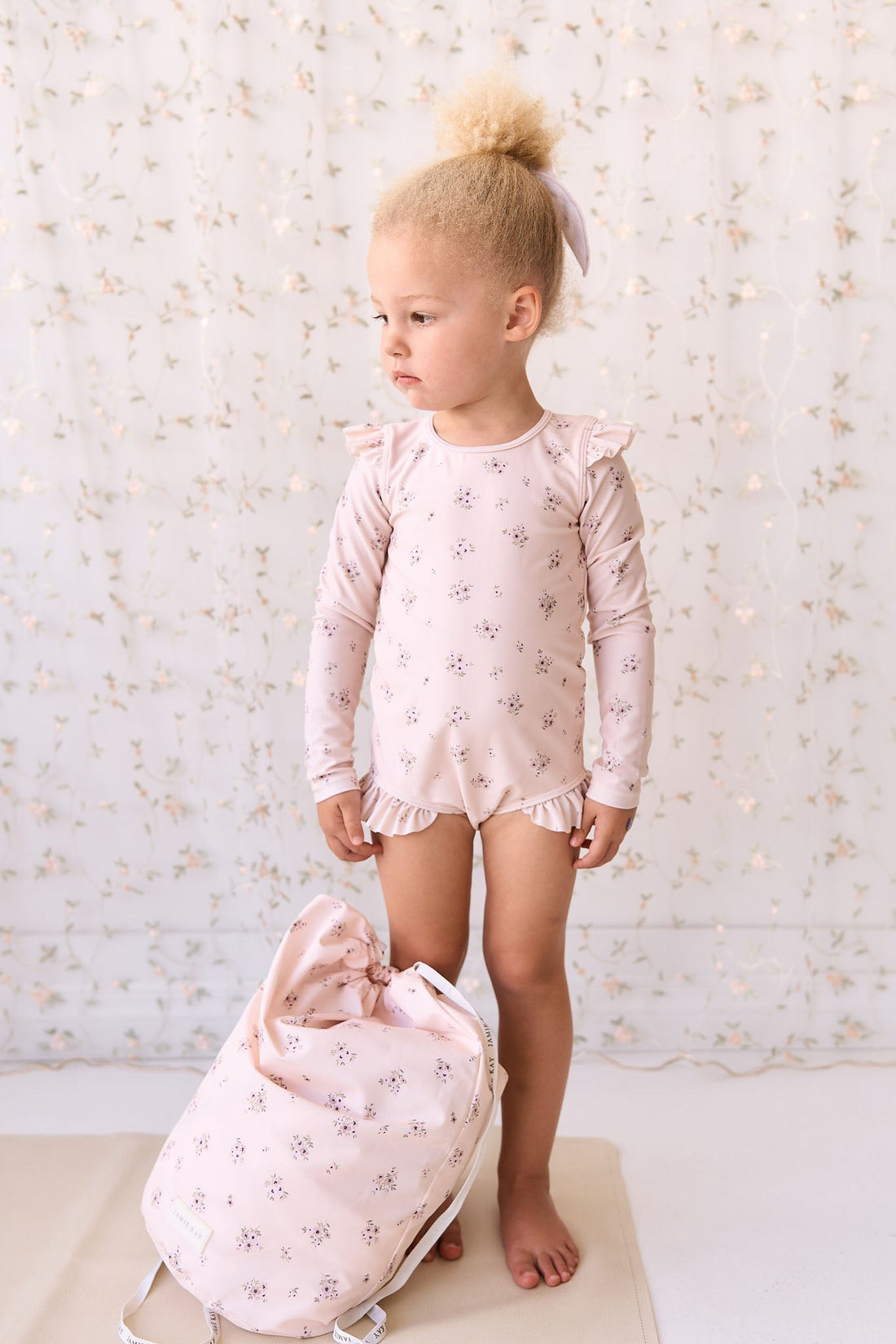 Swimbag - Goldie Bouquet Morganite Childrens Swimwear from Jamie Kay Australia