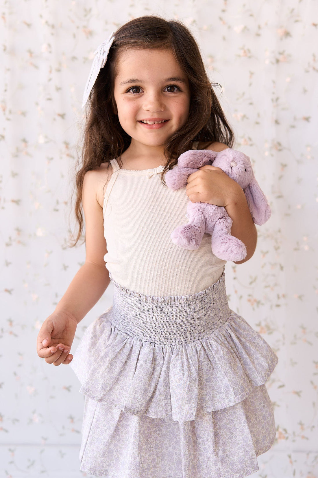 Organic Cotton Samantha Skirt - Chloe Lavender Childrens Skirt from Jamie Kay Australia