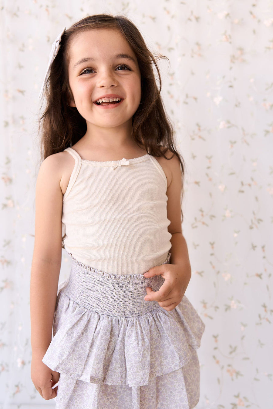 Organic Cotton Samantha Skirt - Chloe Lavender Childrens Skirt from Jamie Kay Australia