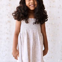 Organic Cotton Mira Dress - Chloe Lavender Childrens Dress from Jamie Kay Australia