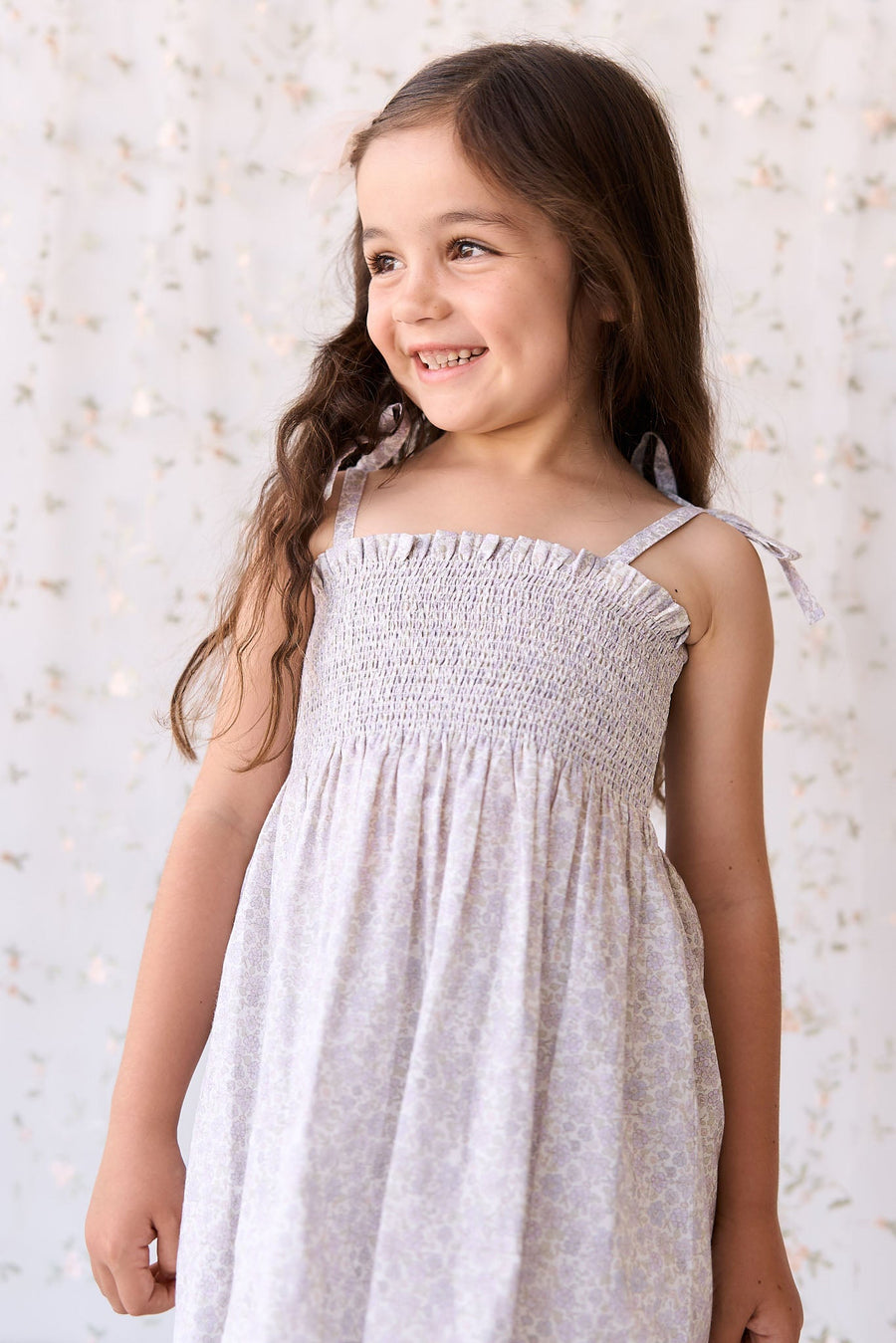 Organic Cotton Mira Top - Chloe Lavender Childrens Top from Jamie Kay Australia