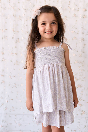 Organic Cotton Mira Top - Chloe Lavender Childrens Top from Jamie Kay Australia