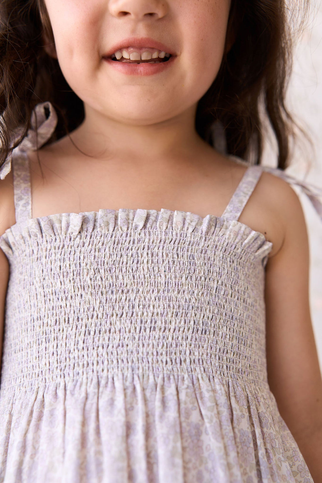 Organic Cotton Mira Top - Chloe Lavender Childrens Top from Jamie Kay Australia