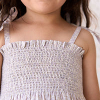 Organic Cotton Mira Top - Chloe Lavender Childrens Top from Jamie Kay Australia