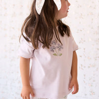 Organic Cotton Everyday Bike Short - Moons Garden Lavender Childrens Short from Jamie Kay Australia