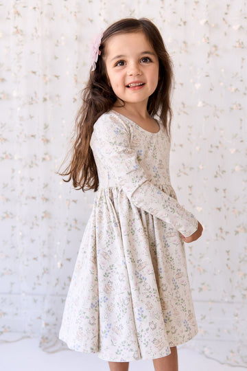 Organic Cotton Tallulah Dress - Moons Garden Lavender Childrens Dress from Jamie Kay Australia