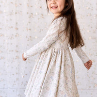 Organic Cotton Tallulah Dress - Moons Garden Lavender Childrens Dress from Jamie Kay Australia