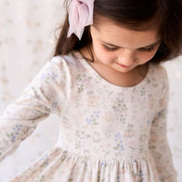 Organic Cotton Tallulah Dress - Moons Garden Lavender Childrens Dress from Jamie Kay Australia