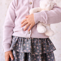 Organic Cotton Ruby Skirt - Rosalie Floral Lava Childrens Skirt from Jamie Kay Australia