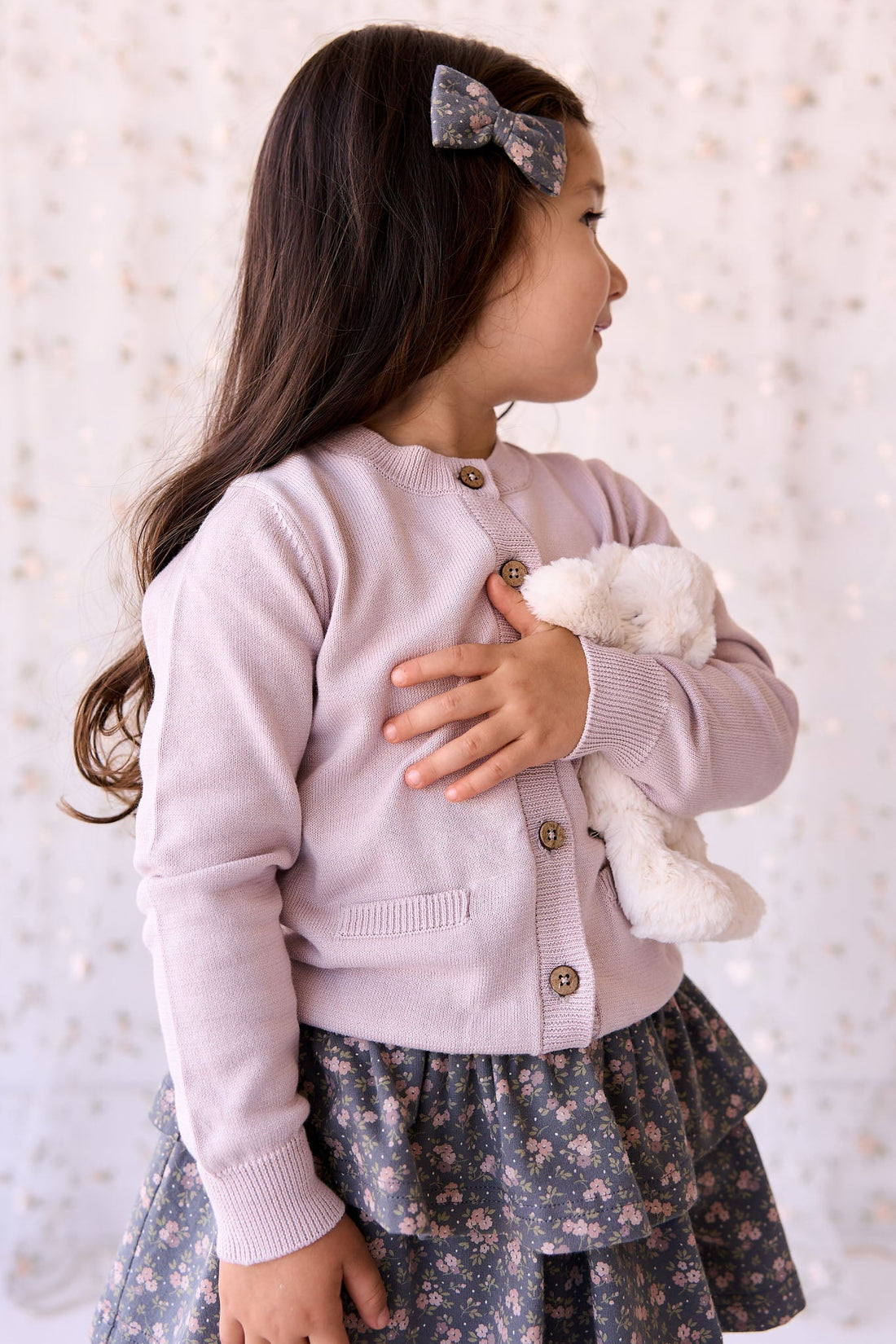 Gabrielle Cardigan - Violet Tint Childrens Cardigan from Jamie Kay Australia