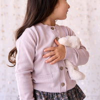 Gabrielle Cardigan - Violet Tint Childrens Cardigan from Jamie Kay Australia