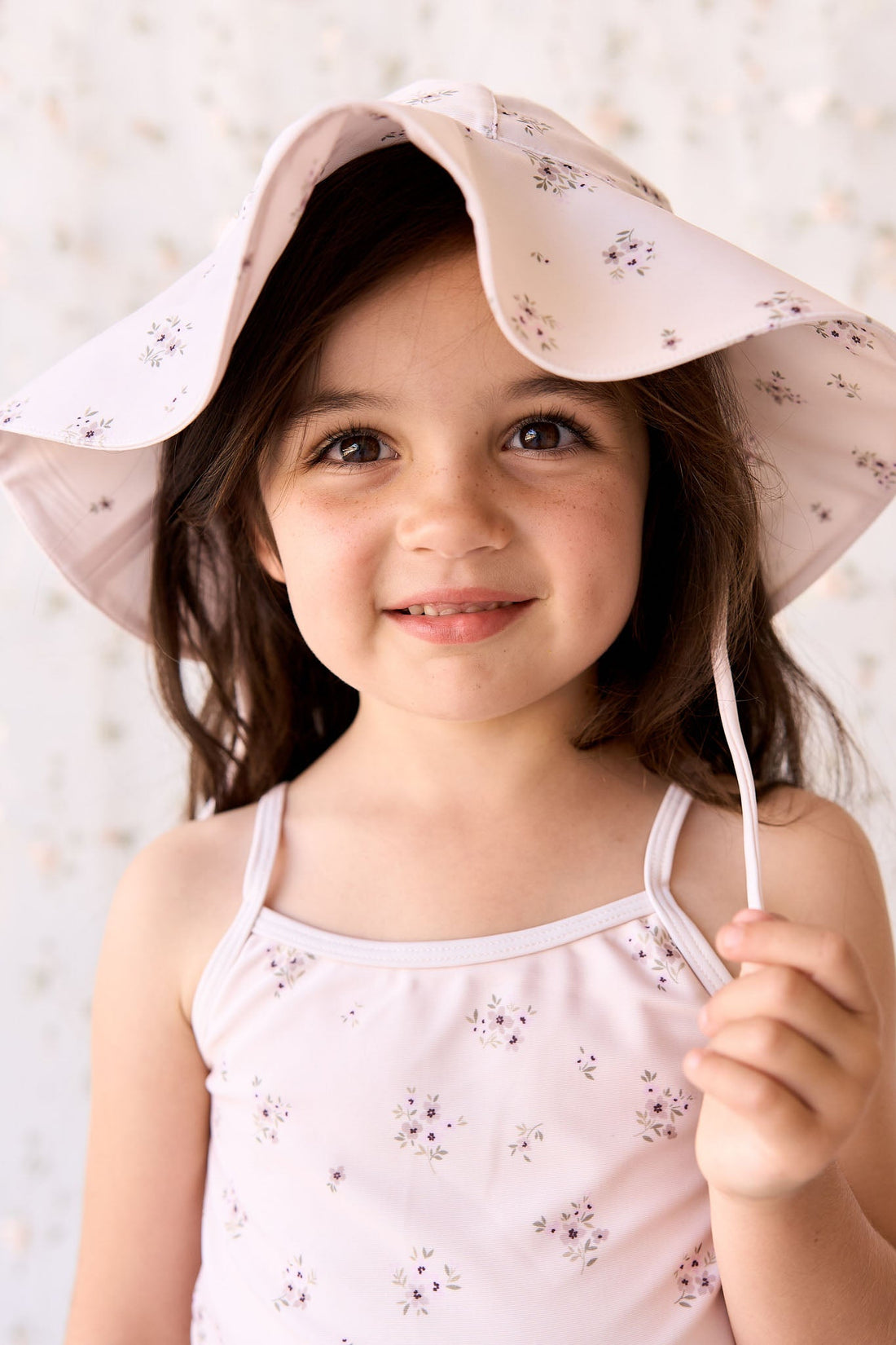 Noelle Hat - Goldie Bouquet Morganite Childrens Swimwear from Jamie Kay Australia