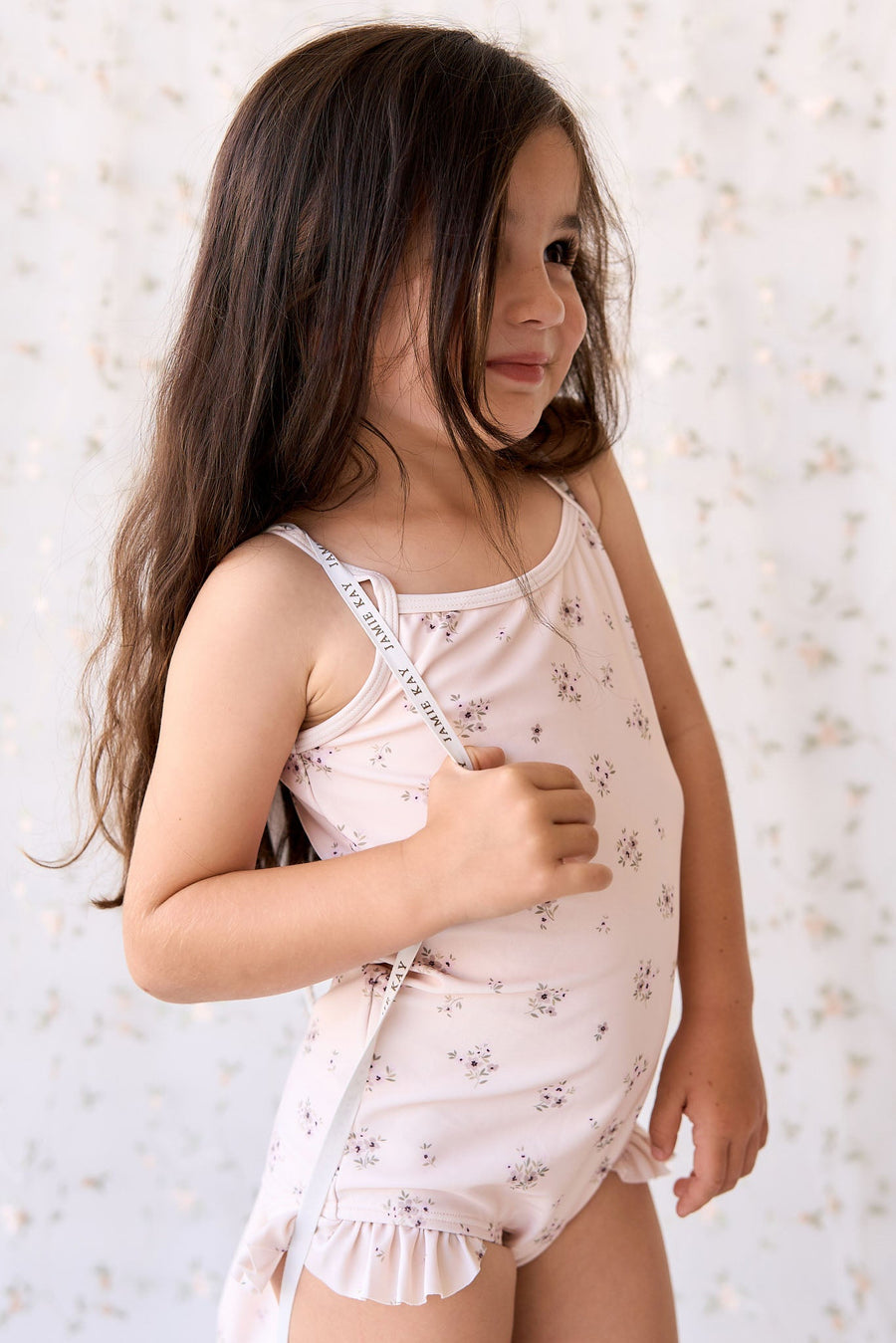 Robin Swimsuit - Goldie Bouquet Morganite Childrens Swimwear from Jamie Kay Australia