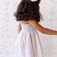 Organic Cotton Mira Dress - Chloe Lavender Childrens Dress from Jamie Kay Australia