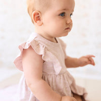 Organic Cotton Elianna Playsuit - Addie Lilac Childrens Playsuit from Jamie Kay Australia