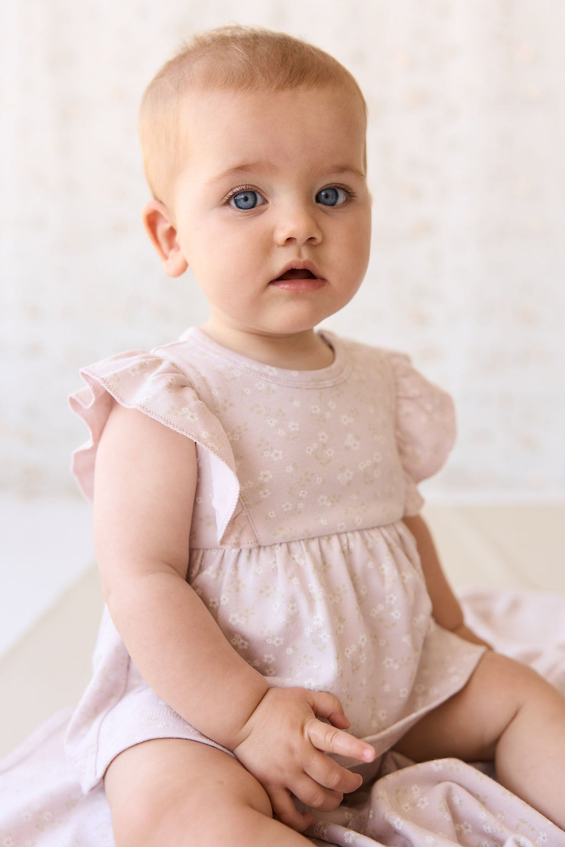 Organic Cotton Elianna Playsuit - Addie Lilac Childrens Playsuit from Jamie Kay Australia