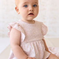 Organic Cotton Elianna Playsuit - Addie Lilac Childrens Playsuit from Jamie Kay Australia