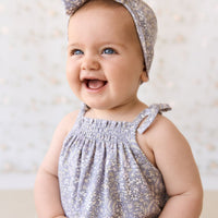 Organic Cotton Headband - April Lilac Childrens Headband from Jamie Kay Australia