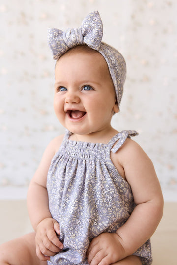 Organic Cotton Cassie Playsuit - April Lilac Childrens Playsuit from Jamie Kay Australia