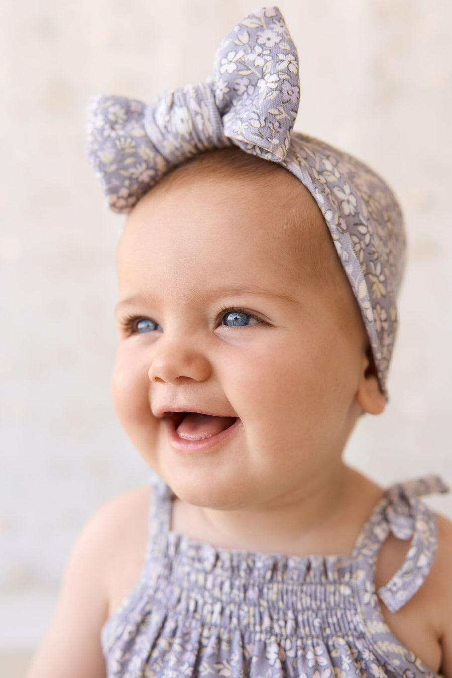 Organic Cotton Headband - April Lilac Childrens Headband from Jamie Kay Australia