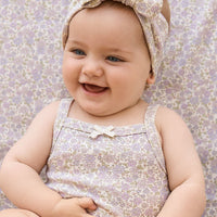 Organic Cotton Headband - Chloe Lavender Childrens Headband from Jamie Kay Australia