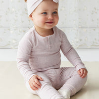 Organic Cotton Fine Rib Lilian Headband - Tulip Fleck Childrens Headband from Jamie Kay Australia