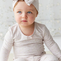 Organic Cotton Long Sleeve Bodysuit - Addie Lilac Childrens Bodysuit from Jamie Kay Australia