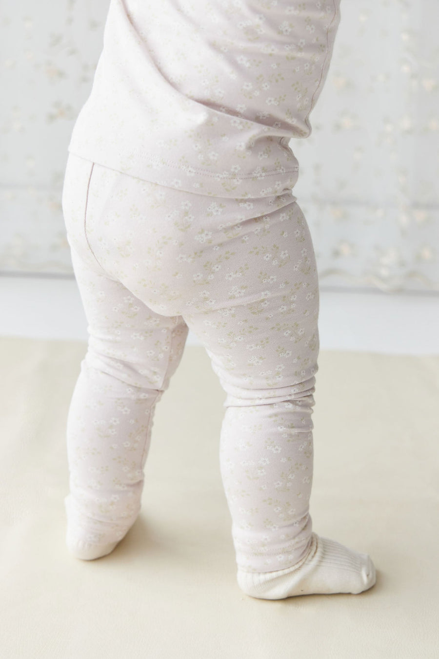 Organic Cotton Everyday Legging - Addie Lilac Childrens Legging from Jamie Kay Australia