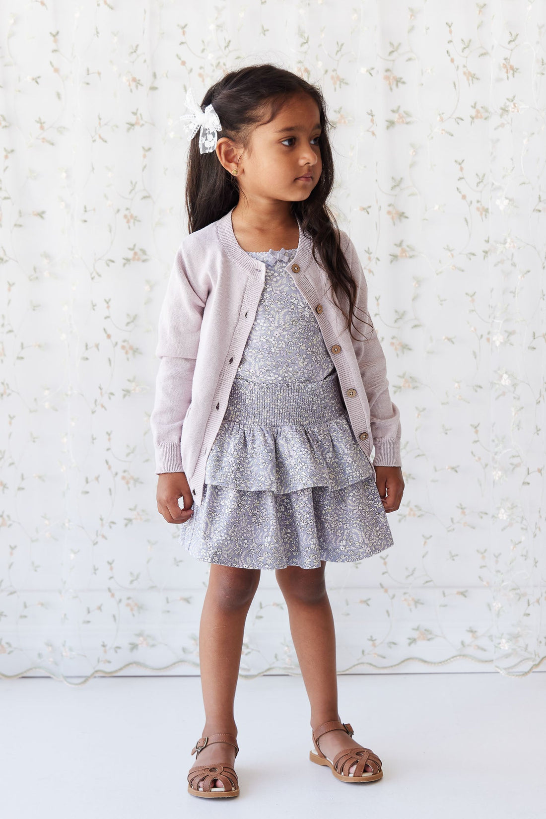 Organic Cotton Ruby Skirt - April Lilac Childrens Skirt from Jamie Kay Australia