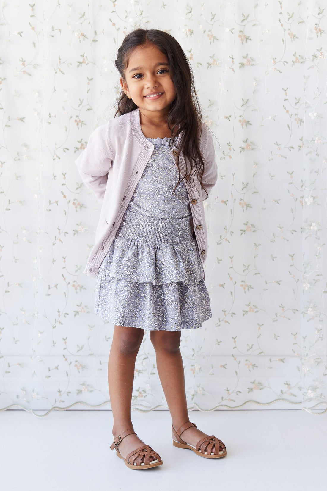 Organic Cotton Ruby Skirt - April Lilac Childrens Skirt from Jamie Kay Australia