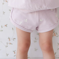 Organic Cotton Ivy Shortie - Flutter by Lilac Childrens Short from Jamie Kay Australia