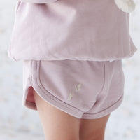 Organic Cotton Ivy Shortie - Flutter by Lilac Childrens Short from Jamie Kay Australia