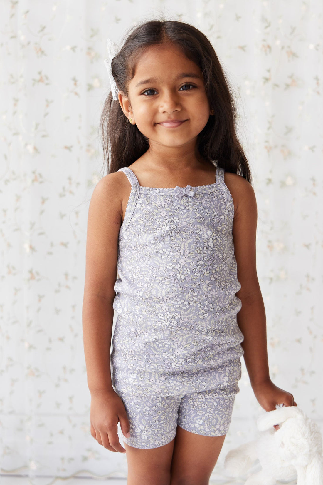 Organic Cotton Singlet - April Lilac Childrens Singlet from Jamie Kay Australia