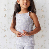 Organic Cotton Singlet - April Lilac Childrens Singlet from Jamie Kay Australia